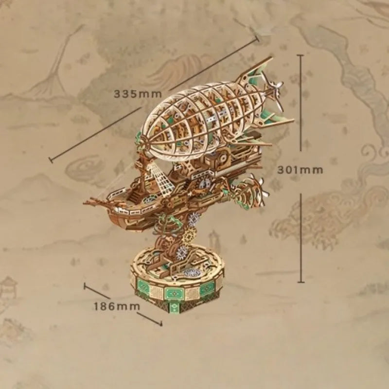 Rompecabezas de Madera 3D - Navegando en la Niebla