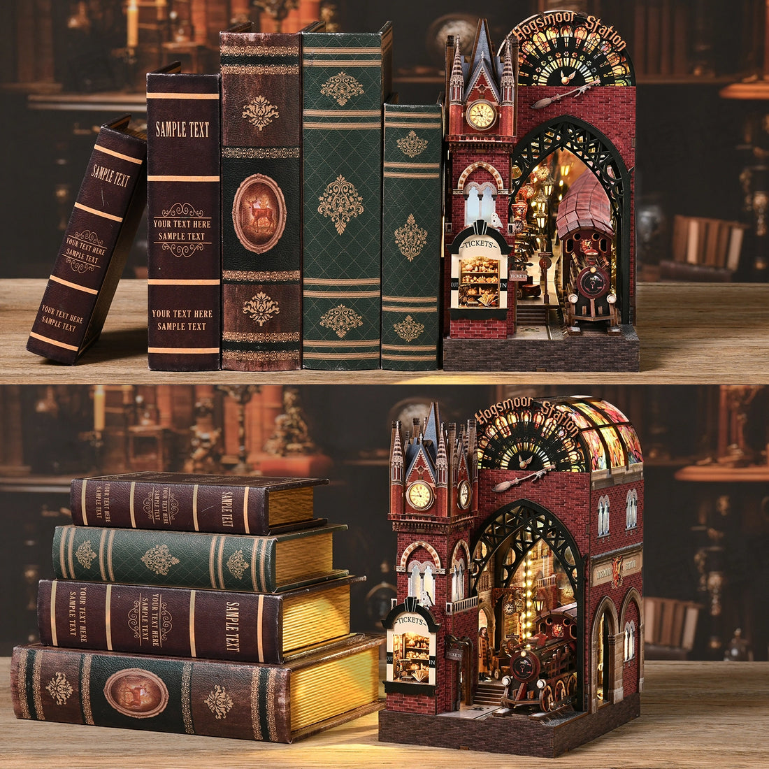 Kit de Book Nook de la Estación Hogsmoor
