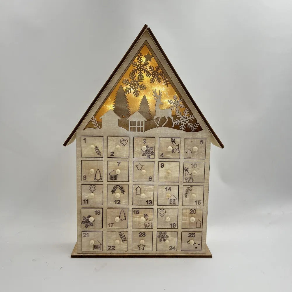 Calendario de Adviento de madera de Basilea