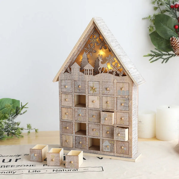 Calendario de Adviento de madera de Basilea