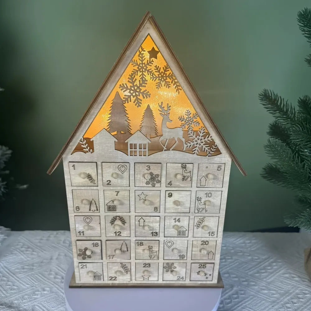 Calendario de Adviento de madera de Basilea