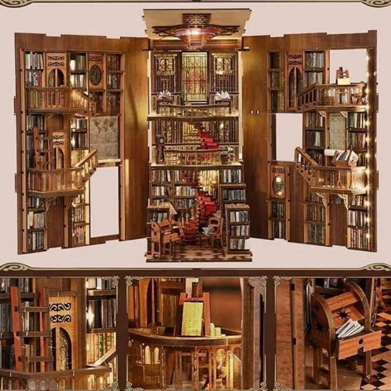 Kit de Book Nook de la Biblioteca de la Abadía