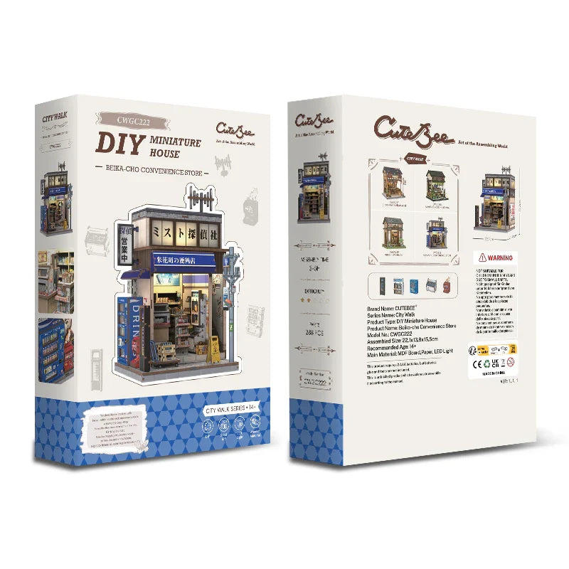 Kit de Book Nook de tienda de conveniencia Beika-cho