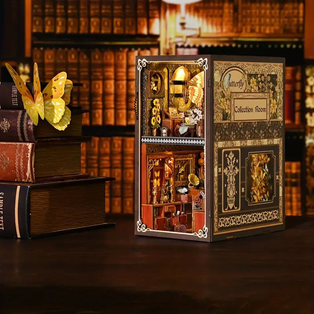 Kit de Book Nook para habitación de colección de mariposas