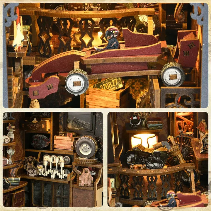 Kit de Book Nook de Carreras de Coches