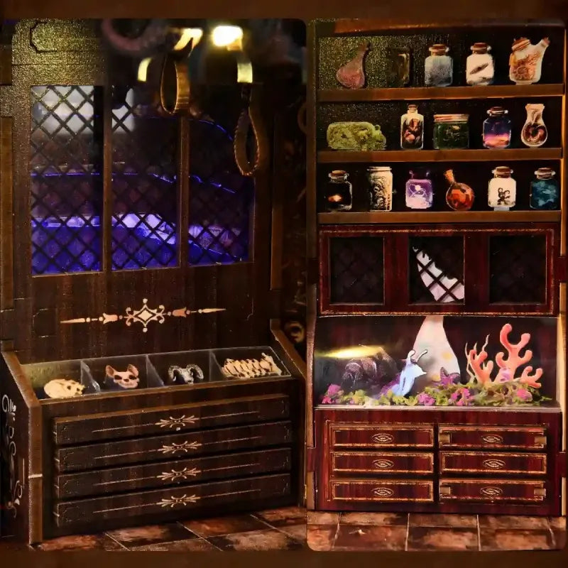 Kit de Book Nook Cámara de Bestias Exóticas