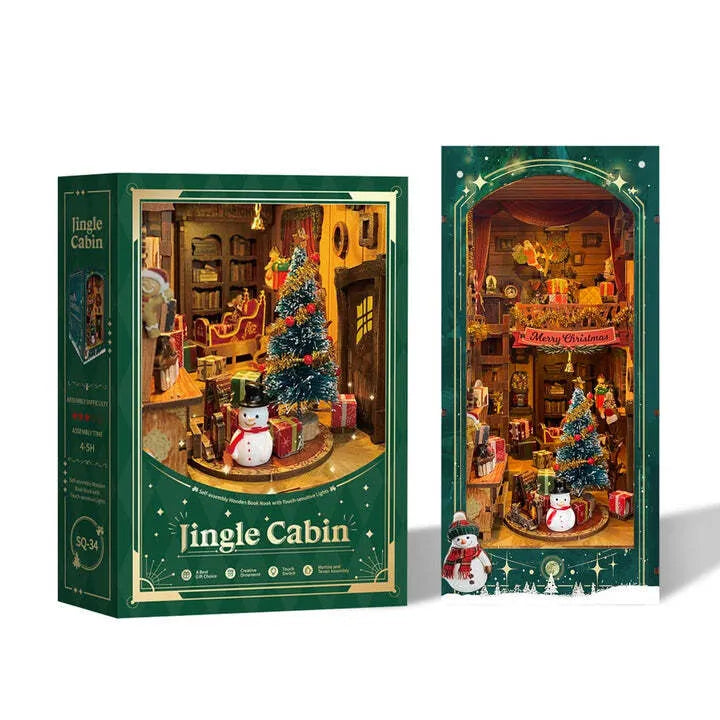 Kit de Book Nook de Cabaña Navideña Jingle