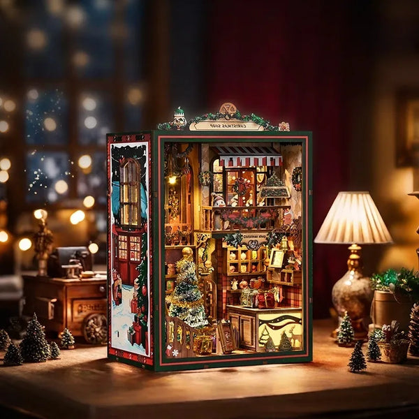 Kit de Book Nook de Tienda Navideña