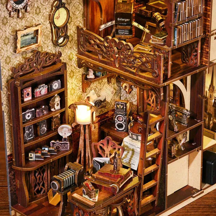 Kit de Book Nook de cuarto oscuro de película