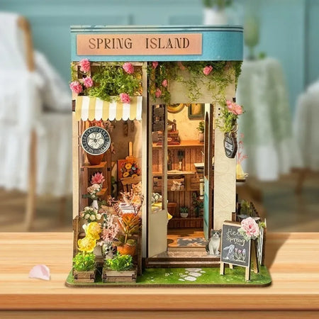 Kit de Book Nook Floristería en Spring Island