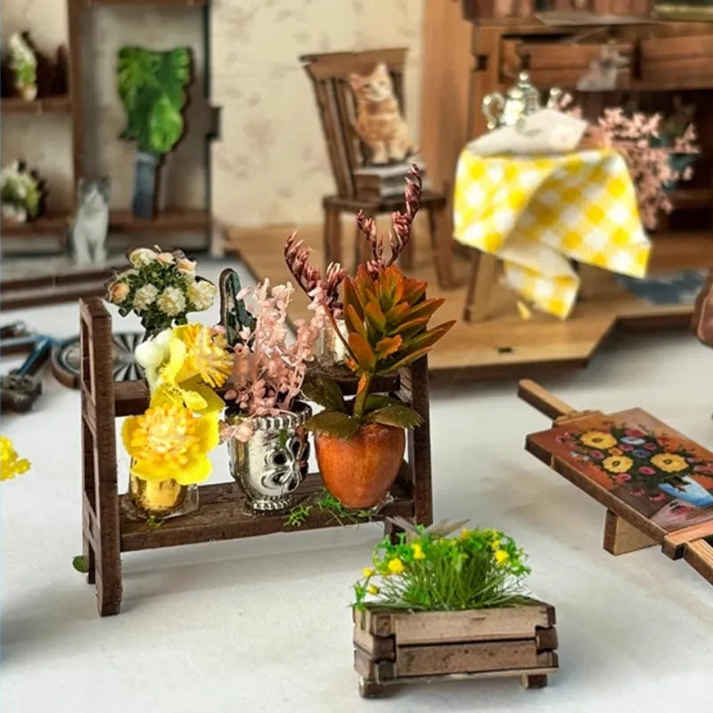 Kit de Book Nook Floristería en Spring Island
