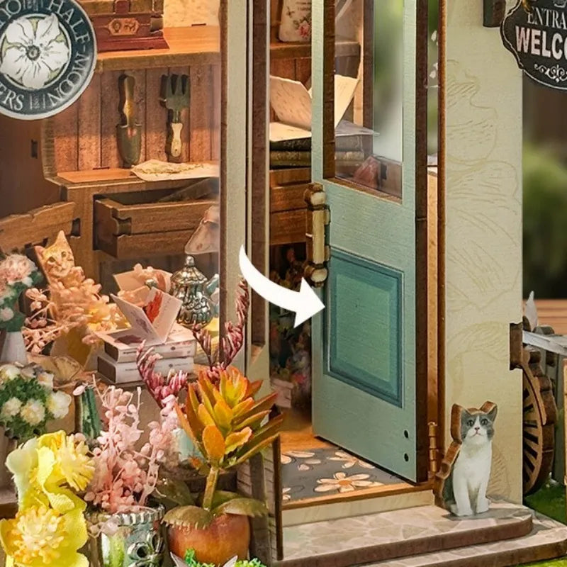 Kit de Book Nook Floristería en Spring Island