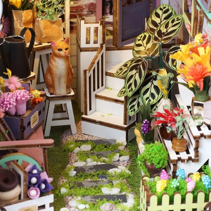 Kit de Book Nook Casa de Flores