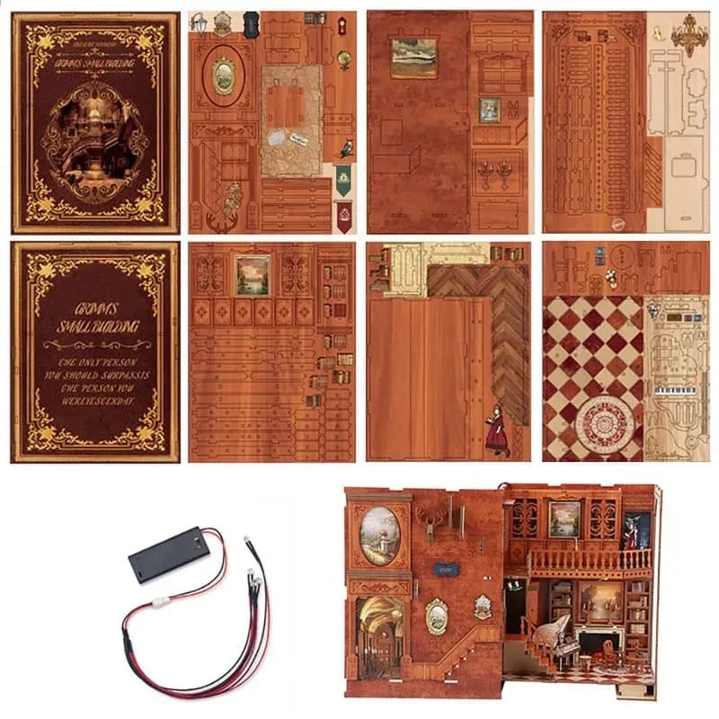 Kit de Book Nook de Pequeño Libro de Construcciones Grimm's