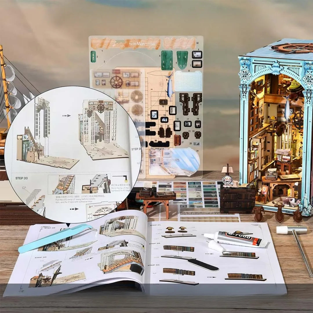 Kit de Book Nook Casa de Hemingway