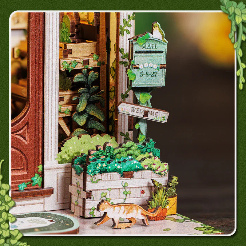 Kit de Book Nook de Librería Green Life