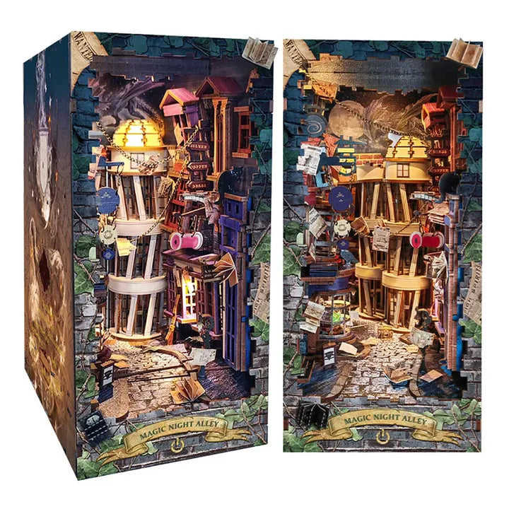 Kit de Book Nook Callejón de la Noche Mágica