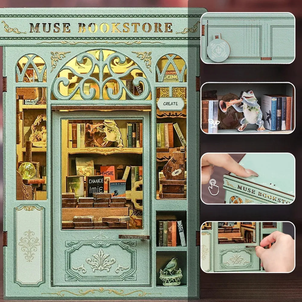 Kit de Book Nook de Librería Muse