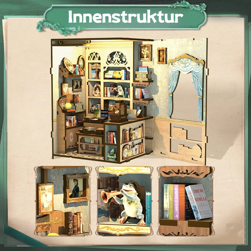 Kit de Book Nook de Librería Muse