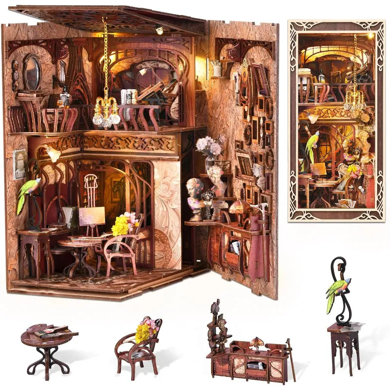 Kit de Book Nook «El día del pintor al anochecer»