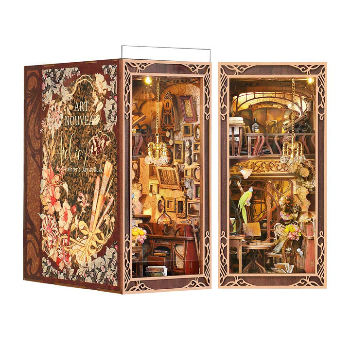 Kit de Book Nook «El día del pintor al anochecer»