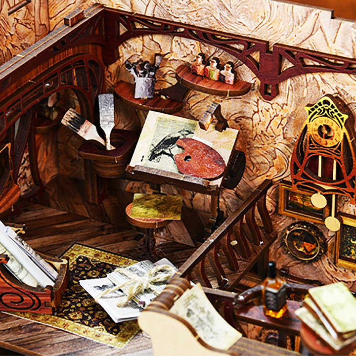 Kit de Book Nook «El día del pintor al anochecer»