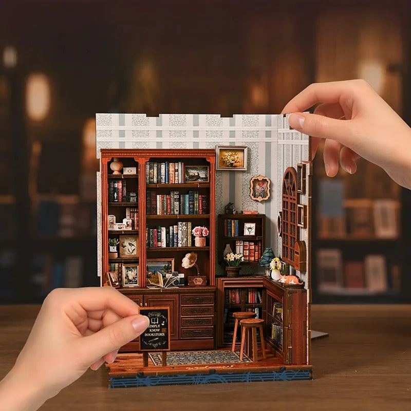 Kit de Book Nook de Sala de Lectura con Pérgola