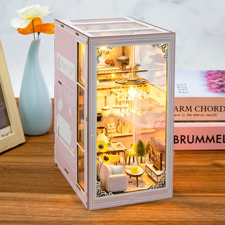 Kit de Book Nook Loft Rosa