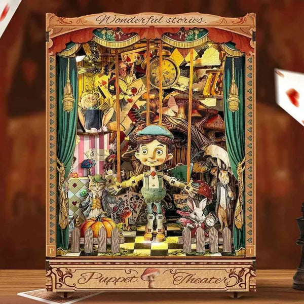 Kit de Book Nook «El libro de aventuras de Puppet»