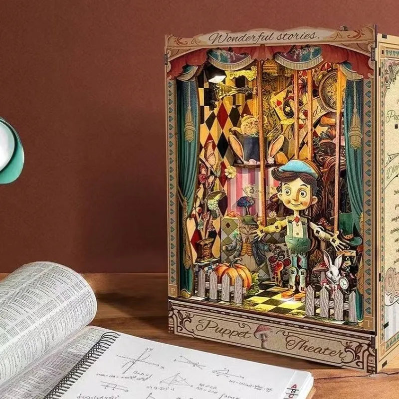 Kit de Book Nook «El libro de aventuras de Puppet»