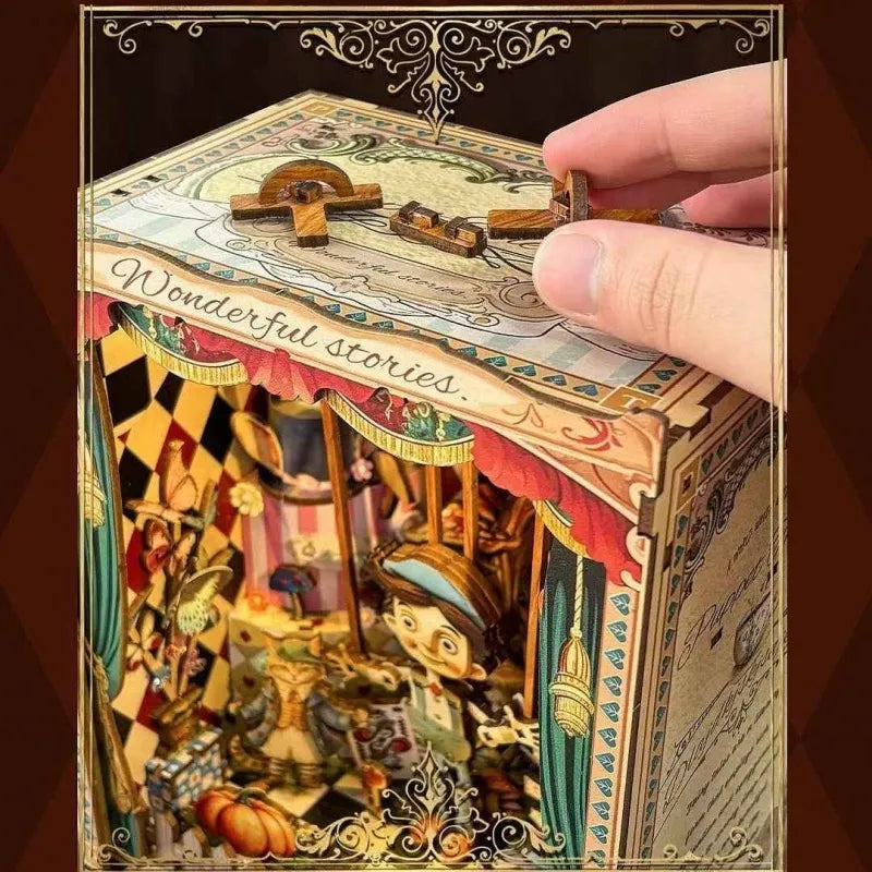 Kit de Book Nook «El libro de aventuras de Puppet»