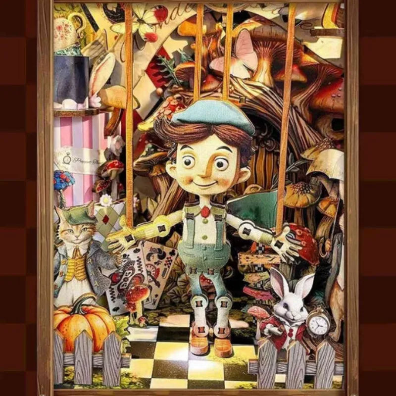 Kit de Book Nook «El libro de aventuras de Puppet»