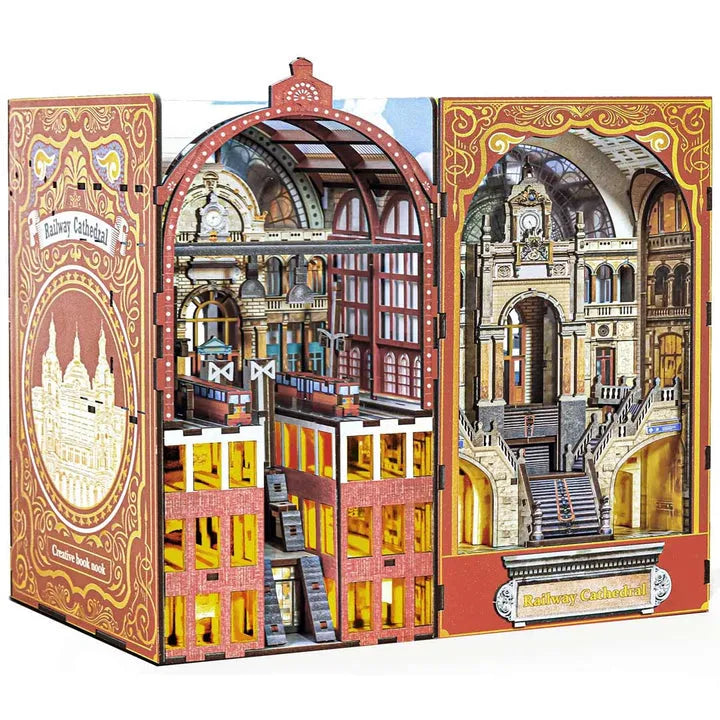 Kit de Book Nook Catedral de la Estación de Tren
