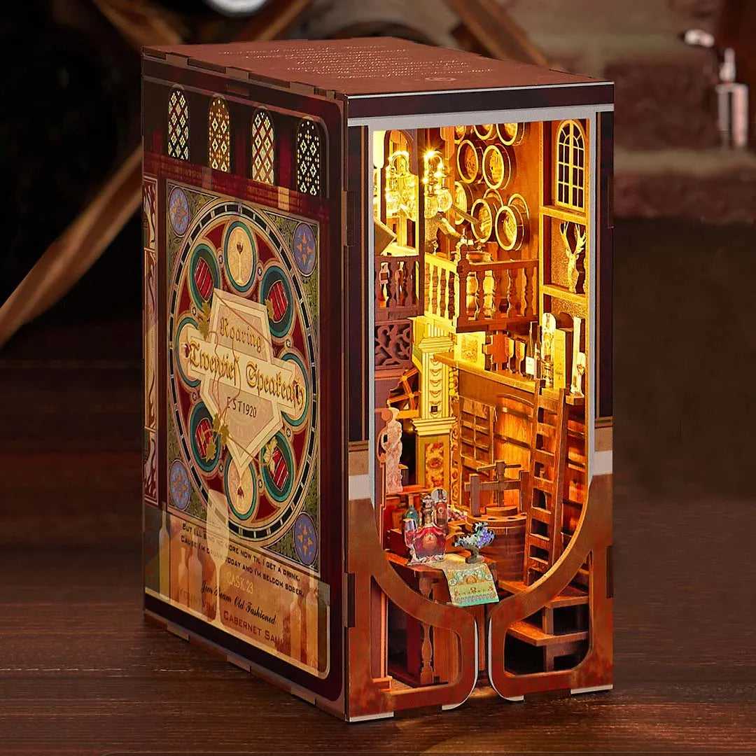 Kit de Book Nook Speakeasy de los Locos Años Veinte