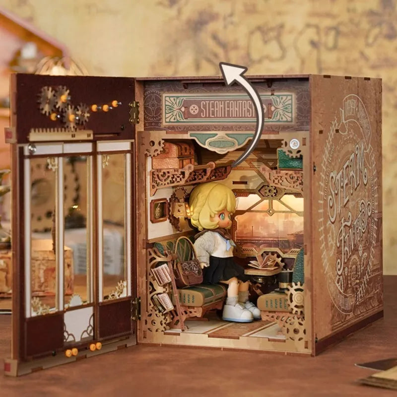 Kit de Book Nook de Fantasía Steampunk