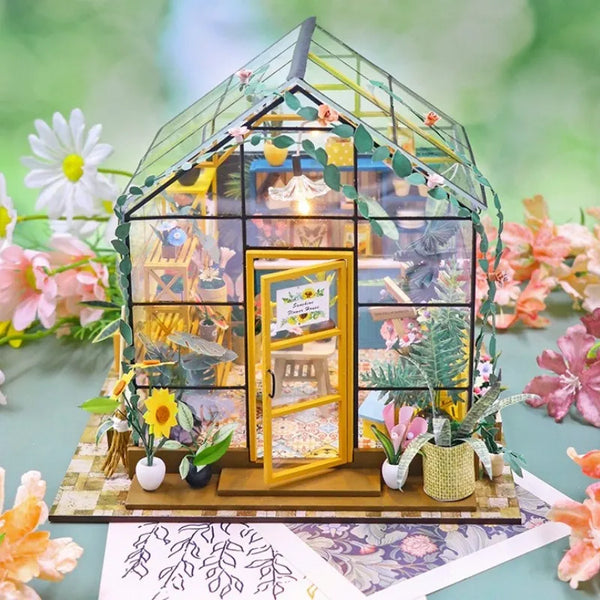 Kit de casa en miniatura Sunshine Flower House