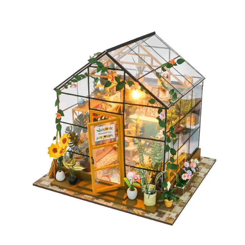 Kit de casa en miniatura Sunshine Flower House