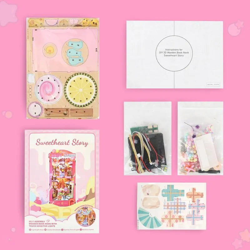 Kit de casita de libros Story Book Nook Sweetheart