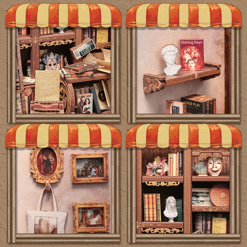 Kit de Book Nook de Drama Bookshop