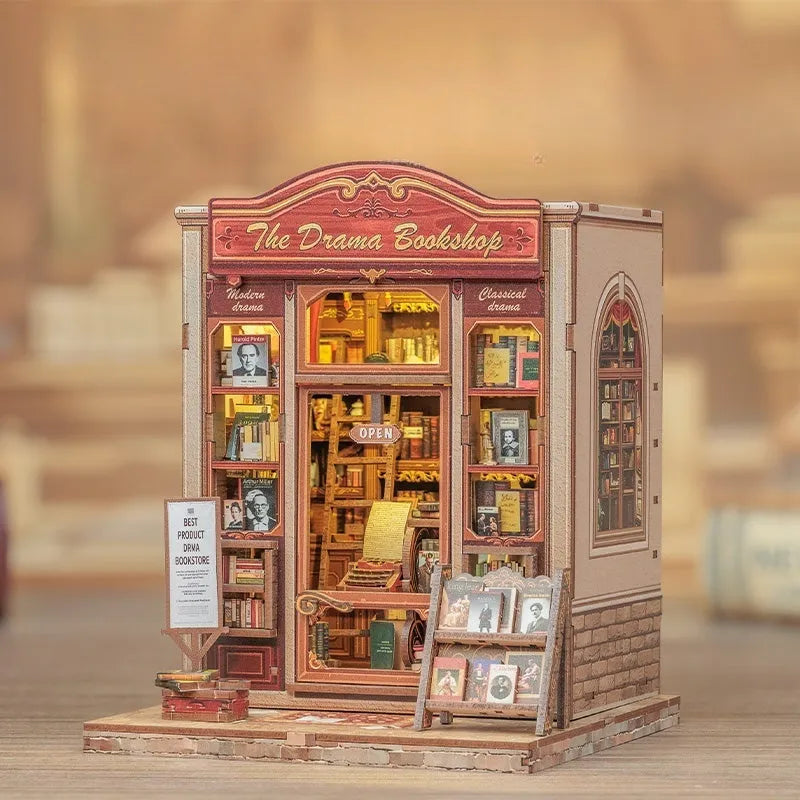Kit de Book Nook de Drama Bookshop