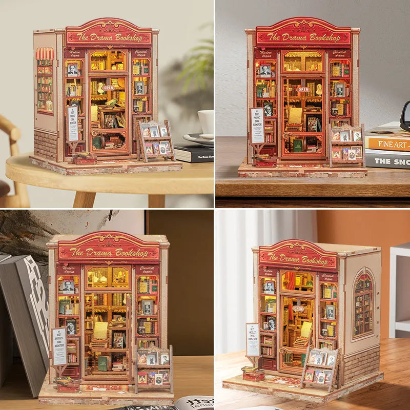Kit de Book Nook de Drama Bookshop