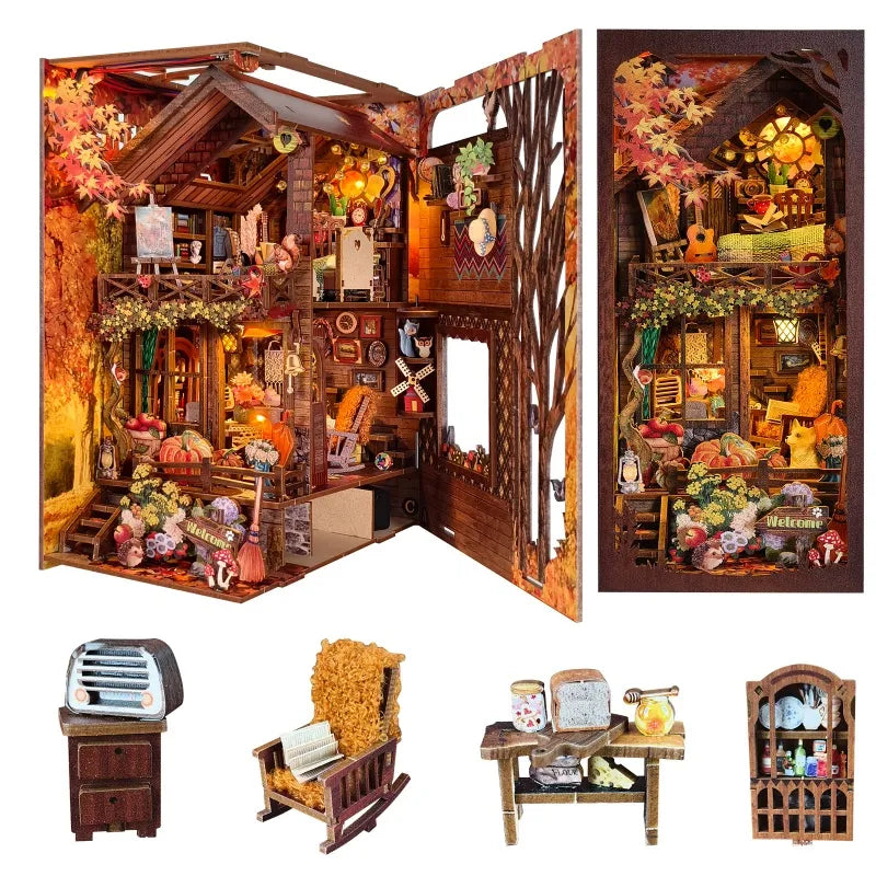 Kit de Book Nook Cabaña Crepuscular