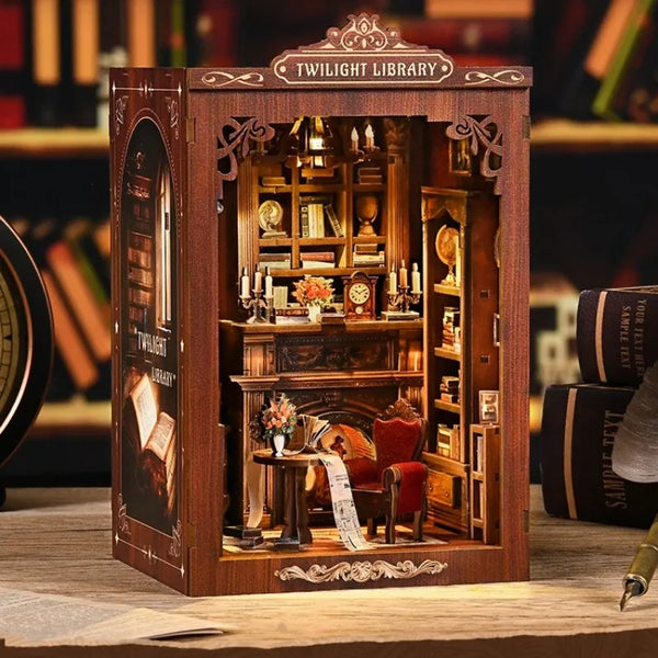 Kit de Book Nook de Biblioteca Crepuscular