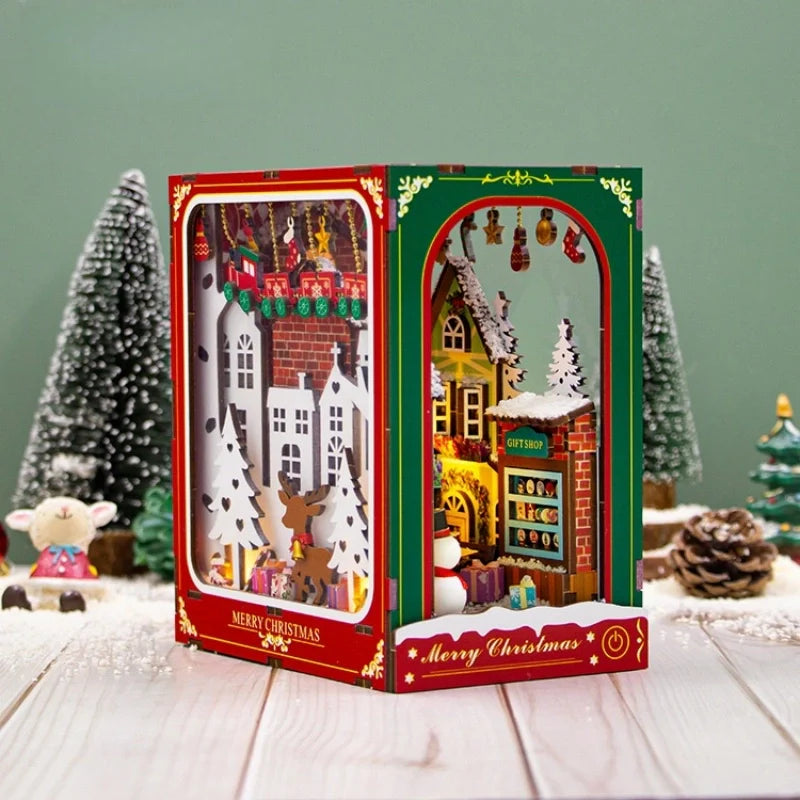 Kit de Book Nook de Invierno y Navidad