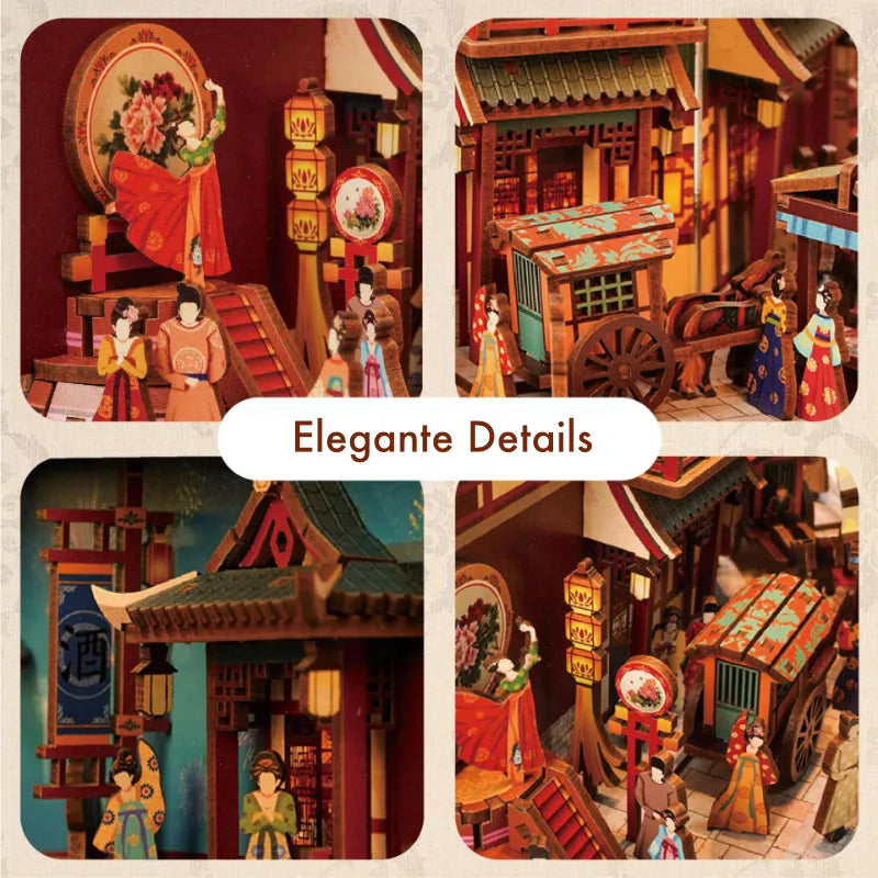 Kit de Book Nook El banquete de la dinastía Tang