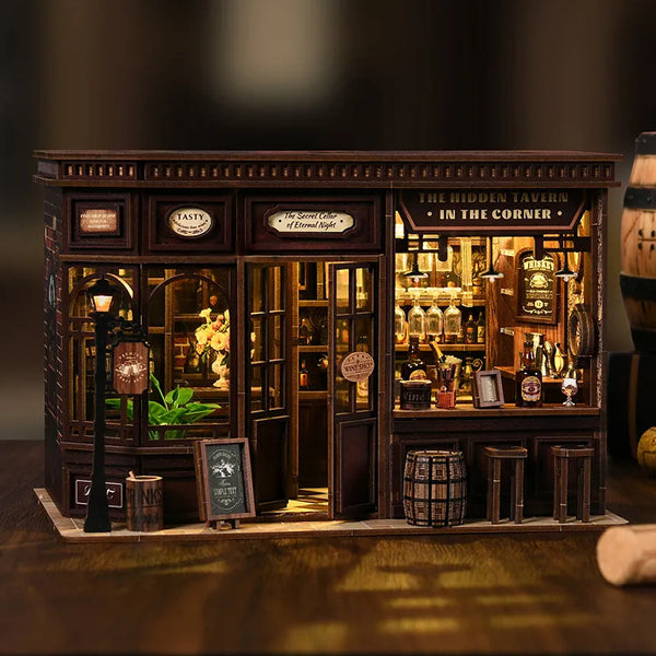 Kit de casa en miniatura Corner Tavern
