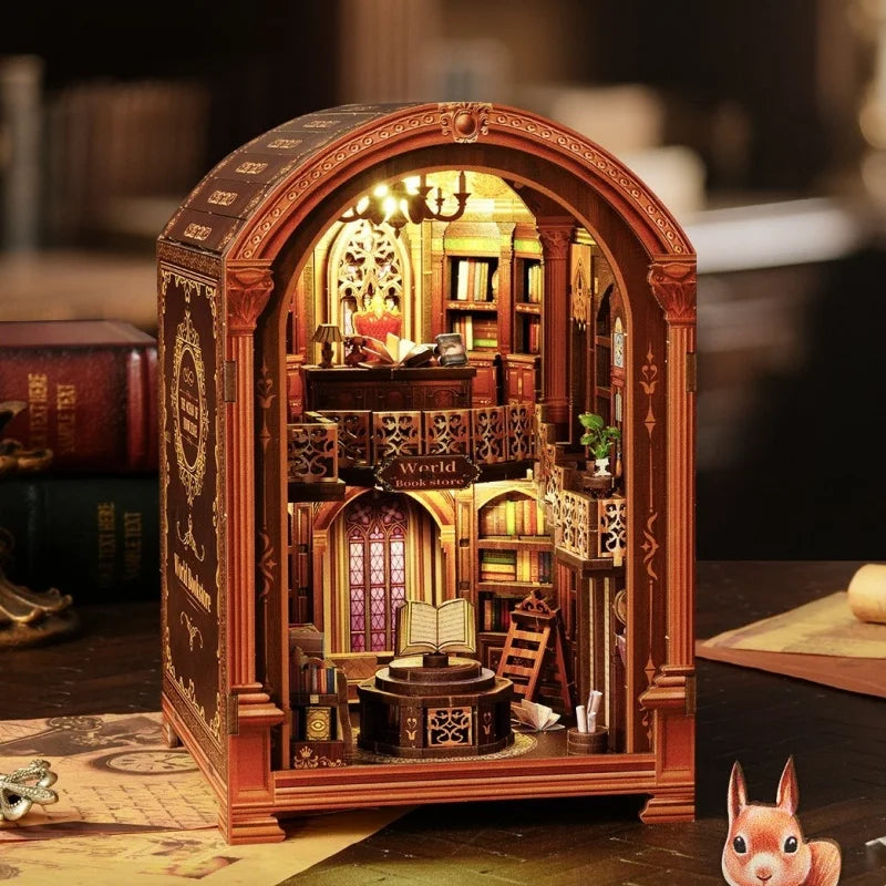 Kit de Book Nook de la librería Wanguo