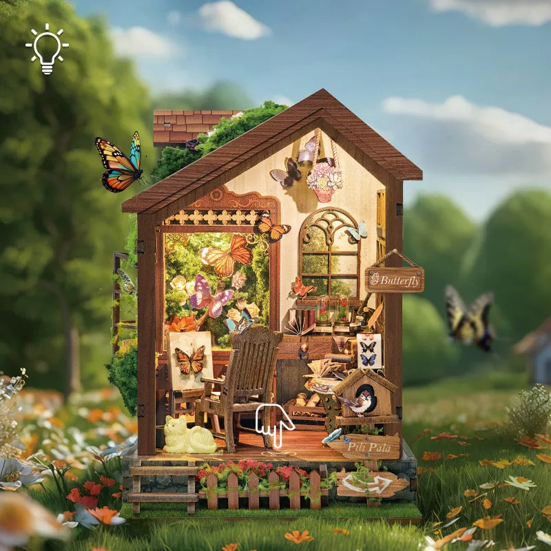 Kit de casa en miniatura Casa de la Mariposa