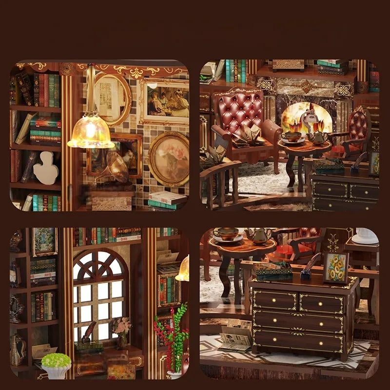 Kit de casa en miniatura Left Bank Study