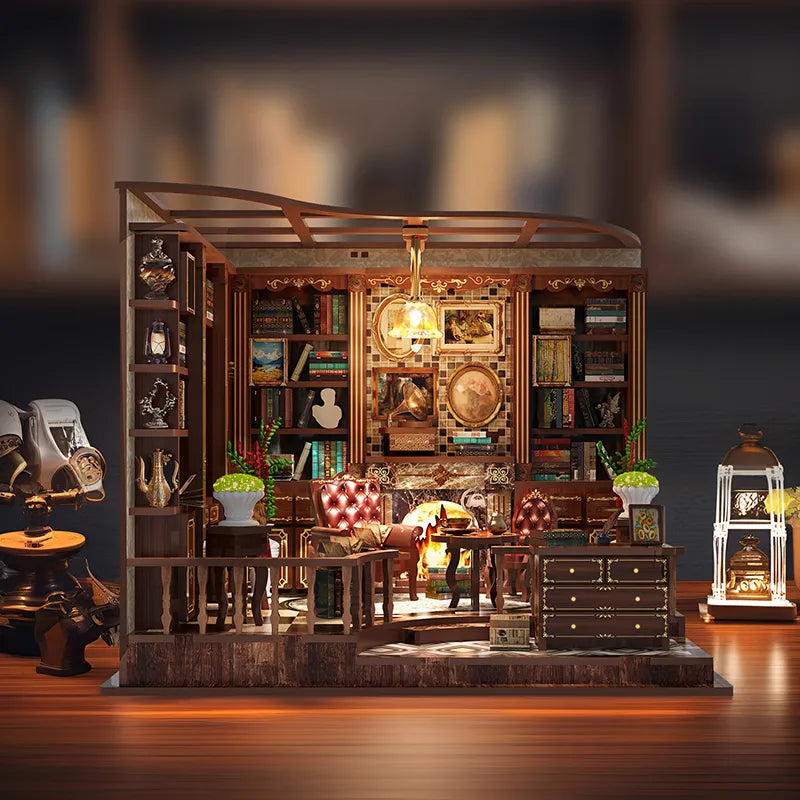 Kit de casa en miniatura Left Bank Study